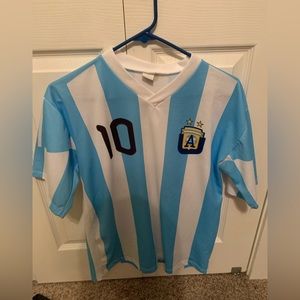 Messi argentina soccer jersey